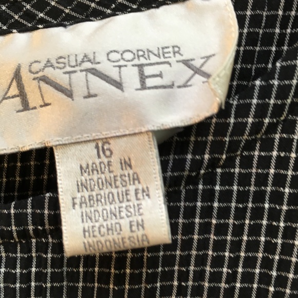 Robe Noire Annex (Casual Corner) - Taille 16 - Occasion Très Bon état - Style Décontracté